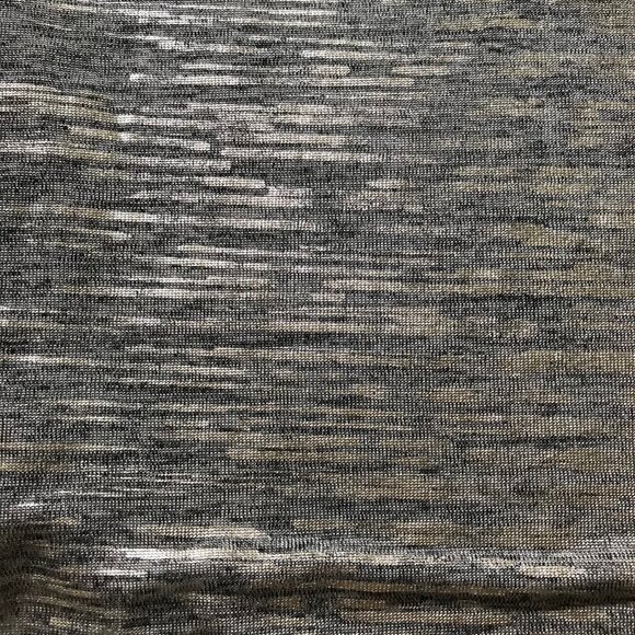 BAR III Y2K METALLIC CUT OUT SHOULDER CROPPED FLOWY CLUB SHIRT - Picture 3 of 3